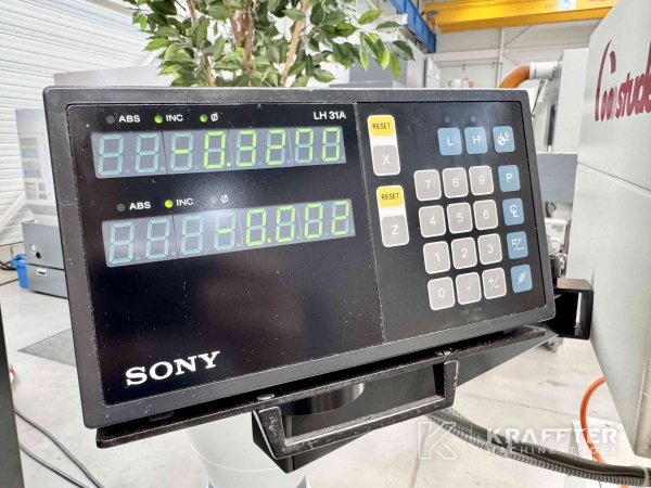 Achsanzeige auf dem Bildschirm STUDER S20 Favorit 90156