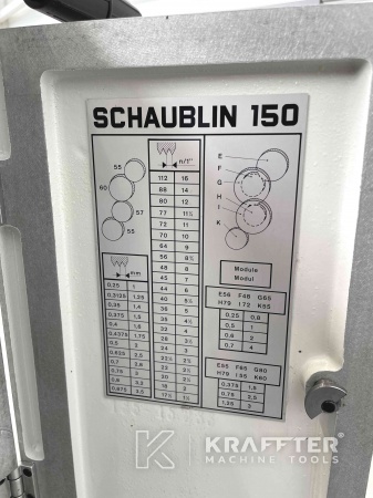 Konventionelle Drehmaschine gebraucht für die Metallbearbeitung - SCHAUBLIN 150 2 Achsen 20690-019