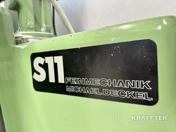 Typenschild Werkzeugschleifmaschine DECKEL S11 bei KRAFFTER 90155