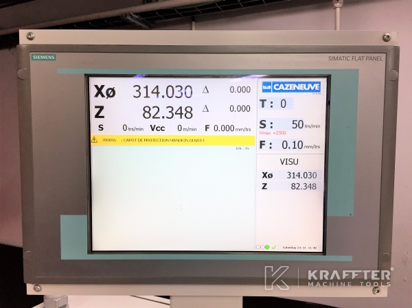 CNC Zyklendrehmaschine gebraucht, CAZENEUVE Optica 360 20689-918 2 Achsen zu verkaufen