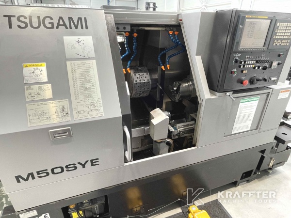 Präzisionsbearbeitung mit gebrauchten CNC Drehmaschine TSUGAMI M 50 SYE-III 20690-031