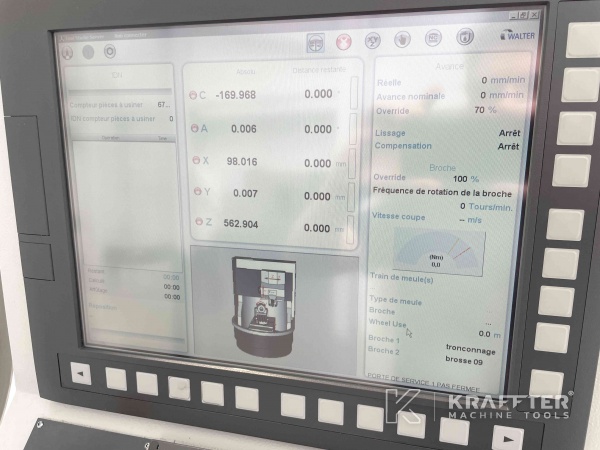 CNC Werkzeugschleifmaschine mit numerischer Steuerung WALTER Helitronic Power 90076