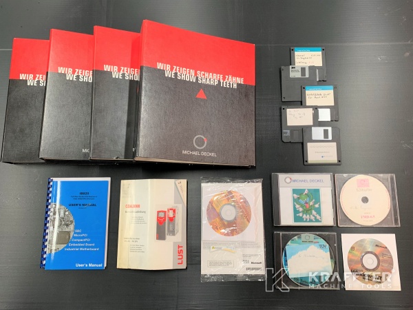 Zubehör, Ausrüstung und Betriebsanleitungen für DECKEL S20 TURBO 20689-944 bei KRAFFTER