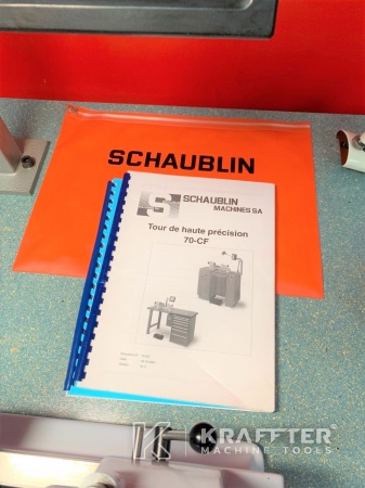 Bedienungsanleitungen für Konventionelle Drehmaschine SCHAUBLIN 70-CF 20689-949