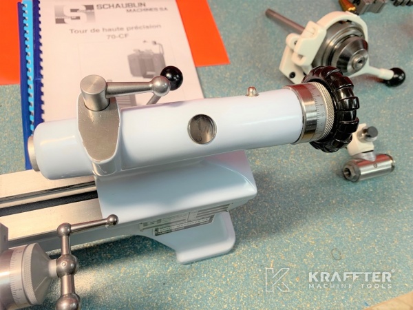 Konventionelle Drehmaschine SCHAUBLIN 70-CF 20689-949 - KRAFFTER, Händler für gebrauchte Werkzeugmaschinen
