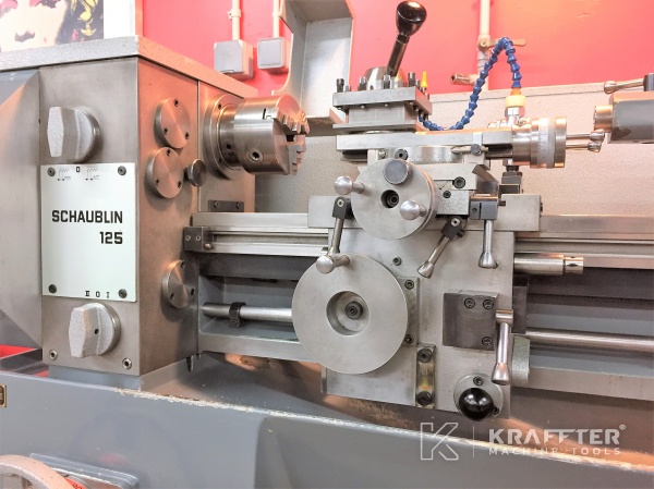 Konventionelle Drehmaschine SCHAUBLIN 125 B 20689-889 - KRAFFTER, Händler für gebrauchte Werkzeugmaschinen