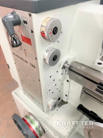 Konventionelle Drehmaschine SCHAUBLIN 135 20689-978 - KRAFFTER, Händler für gebrauchte Werkzeugmaschinen